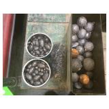 Lead fishing weights. Multiple sizes.