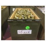 Lot 758 Metal Ammo Can full of .45 ammo, possible