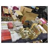 Table top assorted reloading supplies, dies,