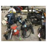 Lot of tools incl. drill, sanders, vise, circular