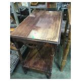 Wooden rolling tea cart local pickup only