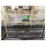 Plexiglass sports display case approx. 13x8x8