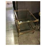 Metal and glass square table local pick up only