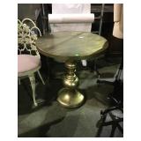 Wooden metallic accent table local pick up only