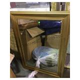 Gold gilt framed wall mirror local pickup only