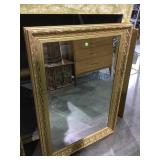 Gold framed wall mirror local pickup only