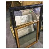 Pair of framed wall mirrors local pickup only