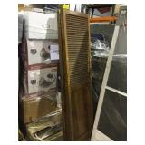 Lot of 3 wooden hinged closet doors local pickup