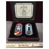 Muhammed Ali cased Fossil Watch , tin case, in