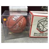 Wilt Chamberlain autographed basketball, in