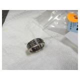 .925 Sterling ring, size 7,Star of David design,