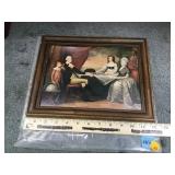 Print of Washington Family, of a famous painting,
