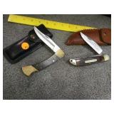 Craftsman and Old Timer knives with sheaths