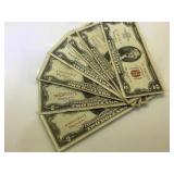 7- $2 Red Seal  notes