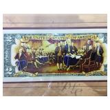 The Patriotic colorized $2 bill w/ coa