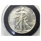 1944 Silver Liberty Walking Half, encased
