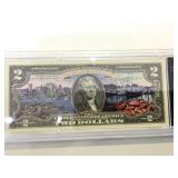 Maryland $2 unc. Colorized statehood note,