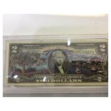 Connecticut $2 unc. Colorized statehood note,