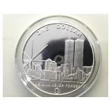 2004 clad World Trade Center coin, w/case