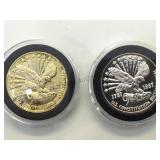 Constitution Commemorative 2- coin Set, 1- 1/2