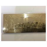 $20 Gold foil Sept 11 coin  certificate, w/case