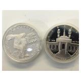 1983 Olympic Silver Dollar  Proof , w/ coa &case