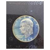 1972 EISENHOWER Proof Dollar, encased