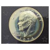 1974 Eisenhower Proof Dollar, encased