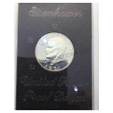 1972 Unc. Eisenhower silver Dollar & 1972