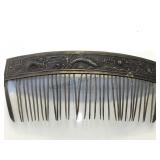 Vintage metal hair comb