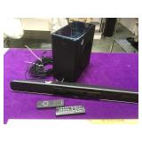 Phillips woofer and soundbar, wires, remotes,