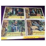 4 vintage Hell  to Eternity lobby cards dated