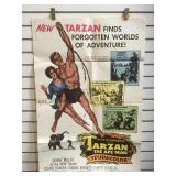 Vintage MGM Tarzan the Ape Man movie poster,