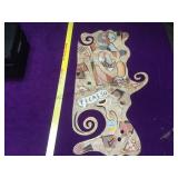 Contemporary metal painted sculpture , ‘