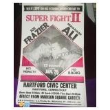 Ali- Frazier Super Fight II , CC Poster on board,