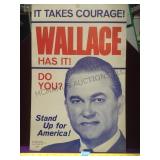 George Wallace campaign poster, on paperboard,