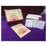 Vintage Kanji card set, with cards and