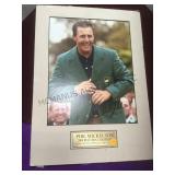 Phil Michelson 2004 Masters photo, autographed,