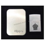 Zippo lighter w/ onion dome medallion & tin, made