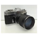 Yashica tl electro x with 135 mm lens.