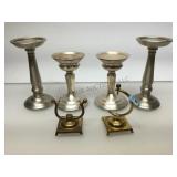 2 sets of pillar candle holders & more.