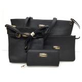 New pebble vinyl bag set of 4, looks & feels like