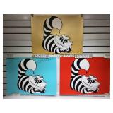 3 Snipt lithographs individually signed &