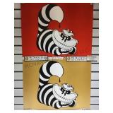 2 Snipt lithographs individually signed &