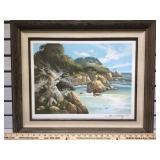 Framed Tom Nicholas signed & dated lithograph