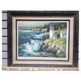 Framed Tom Nicholas signed & dated lithograph