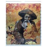 Edith Cook embellished wrapped glicee signed by