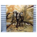 Edith Cook embellished wrapped glicee, sz 36 x