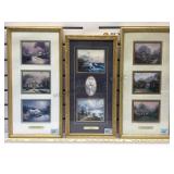 Thomas Kinkade 8 authorized accent prints, framed
