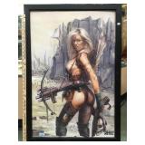 Framed Heavy Metal full size poster by Aquarius